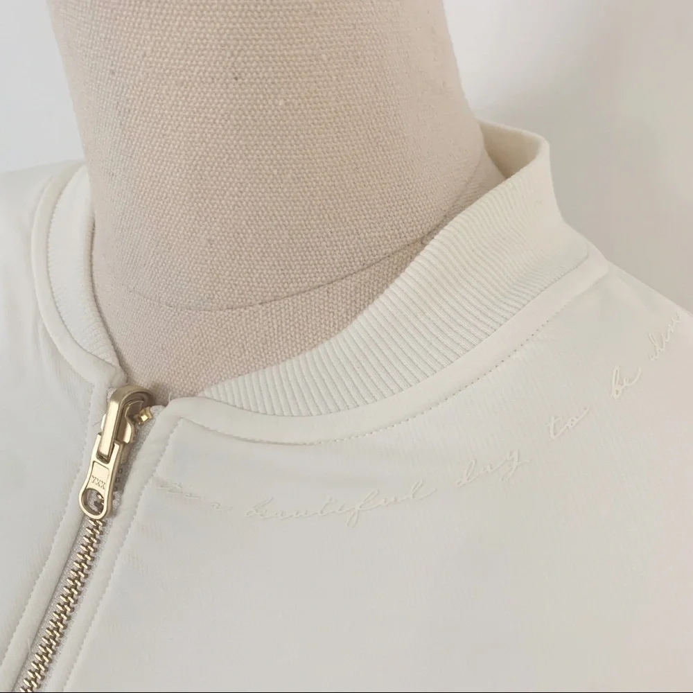 Gymshark x Whitney Simmons Reversible Oversized Jacket Coat White Sherpa Size XS - Picture 5 of 9